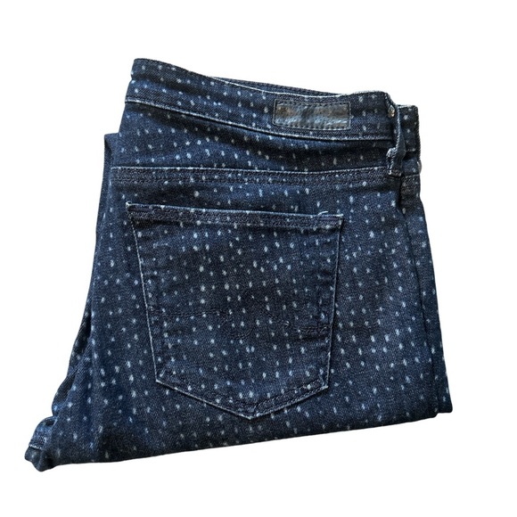 Adriano Goldschmied AG The Stevie Slim Straight Ankle Jeans Dot Print Size 29 - Picture 5 of 11
